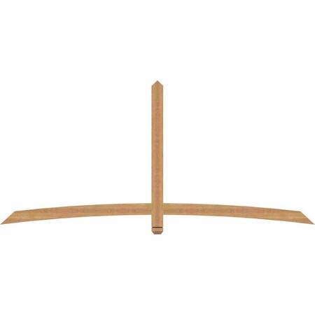 Ekena Millwork Bellingham Timber Gable Bracket, Western Red Cedar, 96"W x 44"H x 1 1/2"D x 3 1/2"F, 11/12 Pitch GBW096X44X0204BEL00SWR